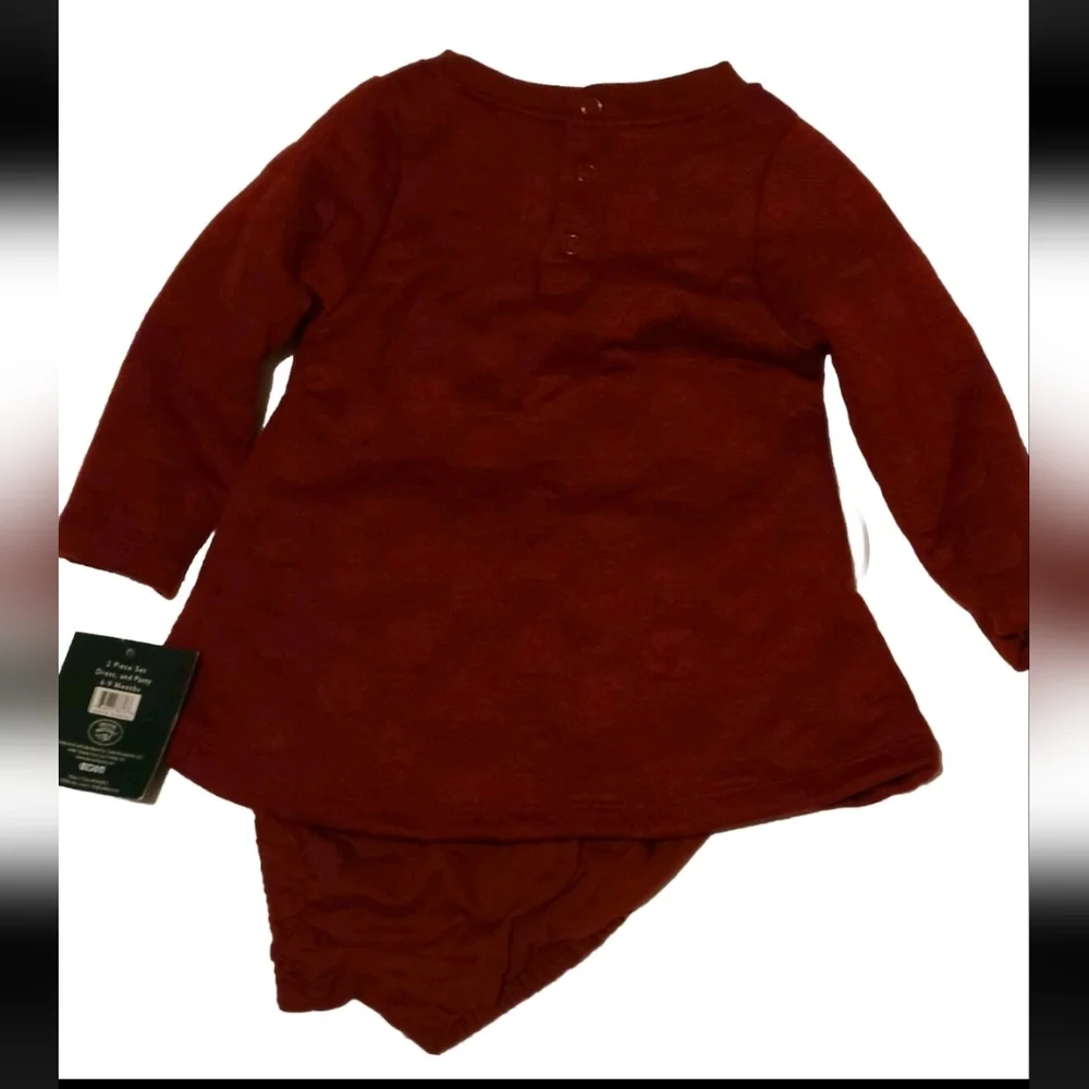 BEAUTIFUL LAURA ASHLEY L/S 2 PIECE SET DRESS, AND PANTY BOTTOM SIZE 6-9 MONTHS